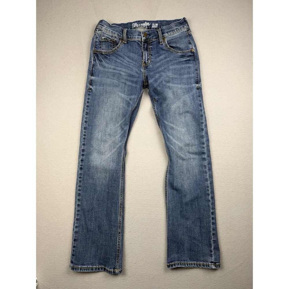 Wrangler Retro Relaxed Bootcut Jeans Mens 29x30 Medium Wash 100% Cotton